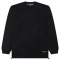 Drawstring Knit Sweatshirt Black