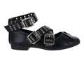 Zapatillas Flats Ballerina Negro ROZE para Mujer