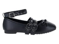 Zapatos Planos Mary Jane Roze Negro para Mujer