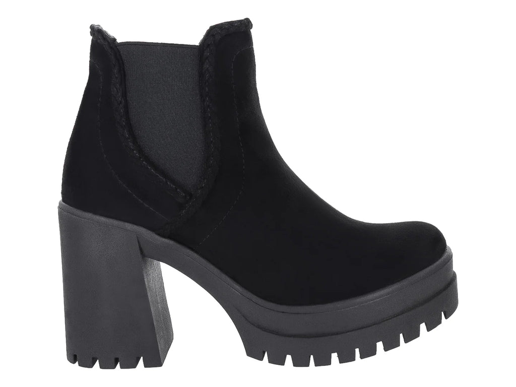 Botines Luna Rosa Negros para Mujer