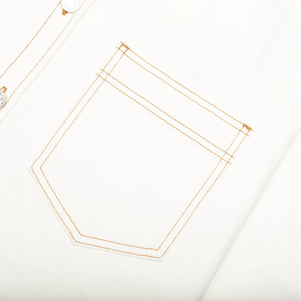 Couture Seam Overshirt White