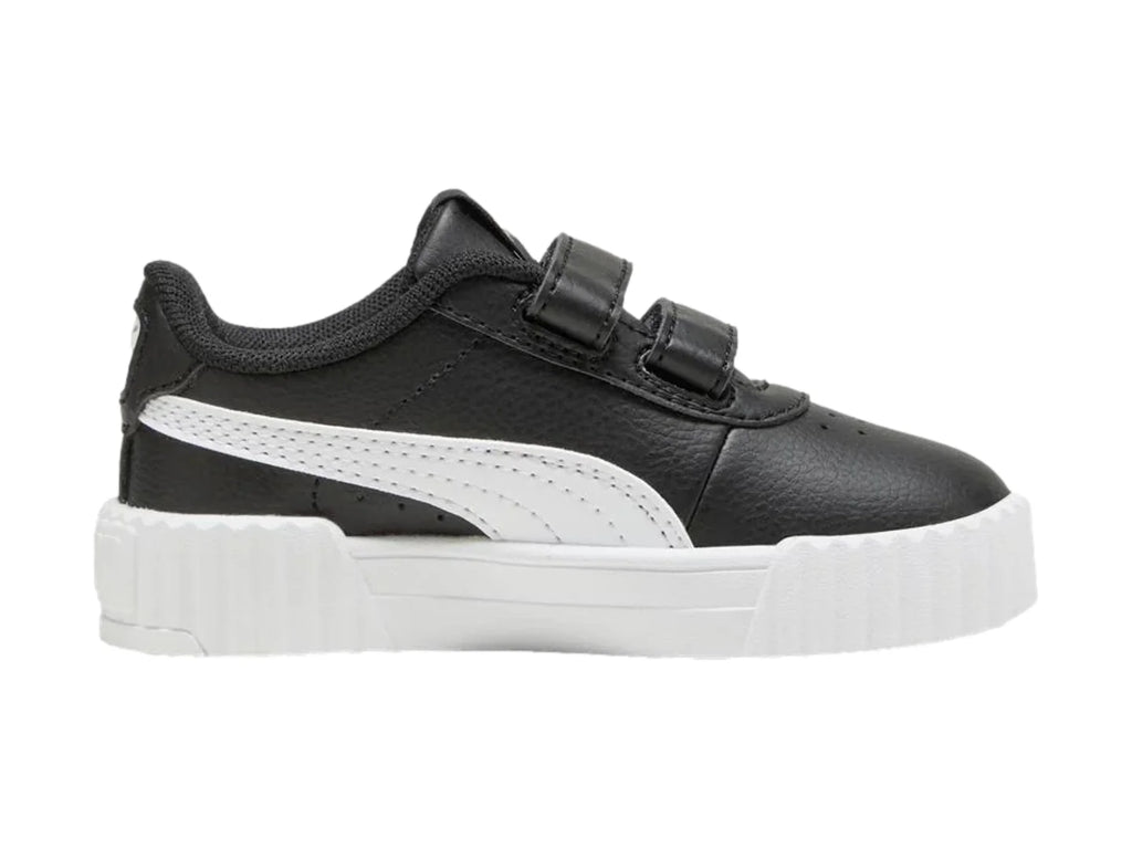 Tenis Puma Carina 30 V Negro y Blanco para Niño