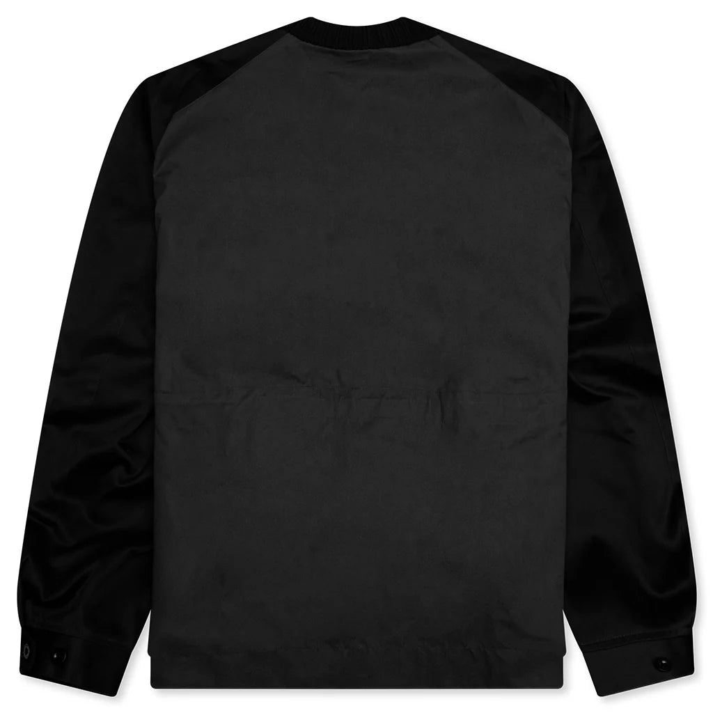 Cotton Chino Mix Pullover Black
