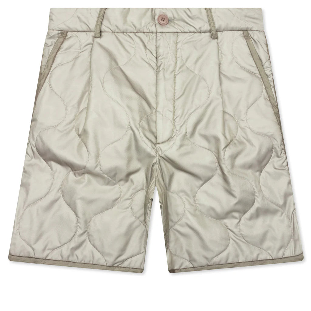 Pleaded Padded Shorts Sand