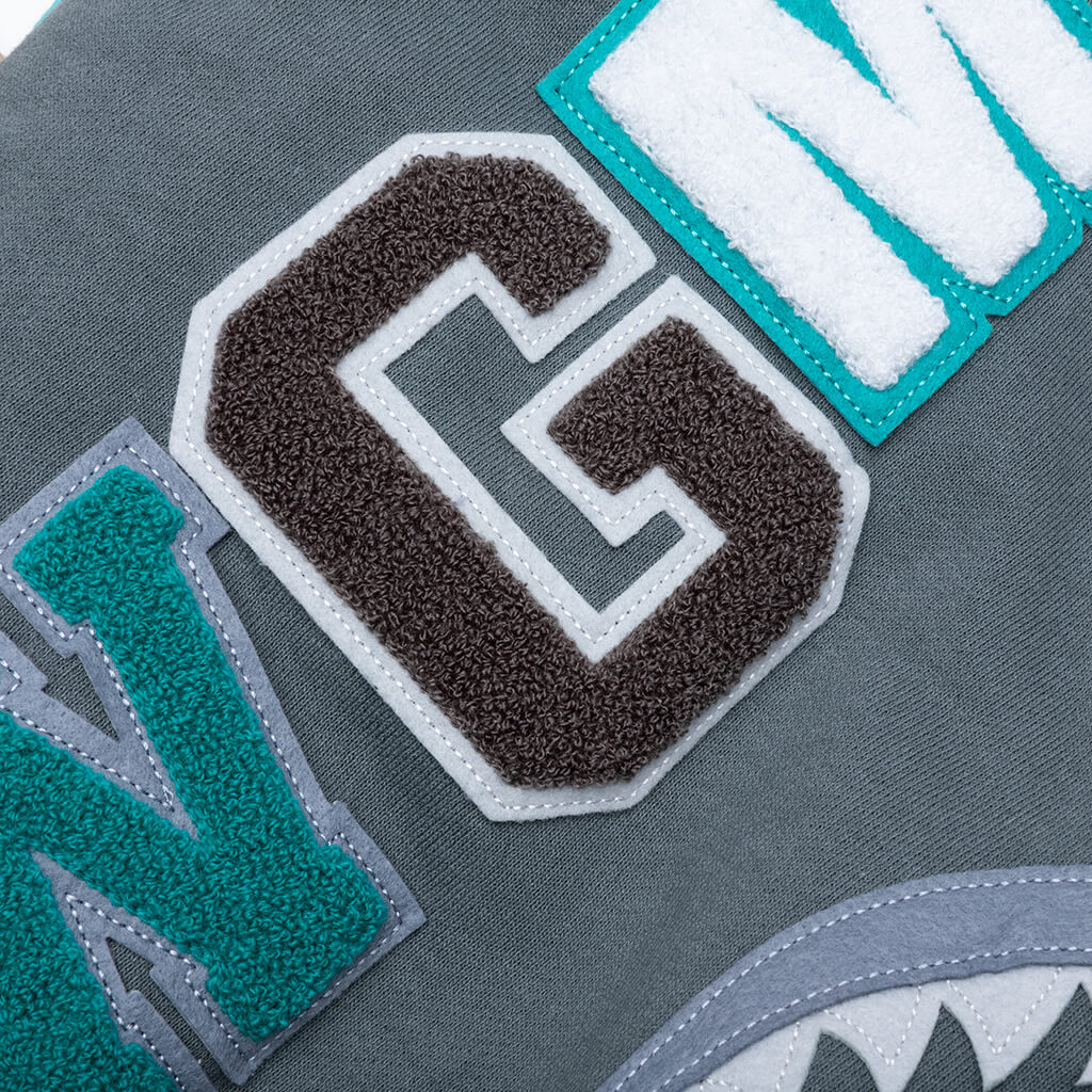 Color Block Shark Relaxed Fit Full Zip Multi