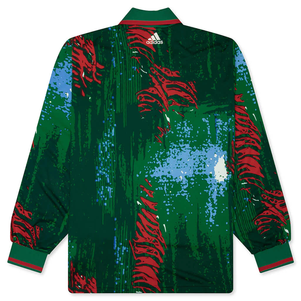 adidas Originals x Brain Dead by Disney Long Sleeve Jersey Red Bold Green Blue
