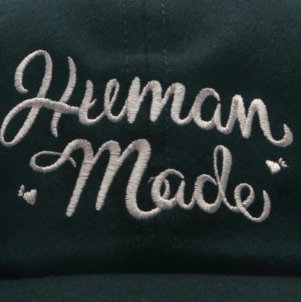 6 Panel Wool Cap Green