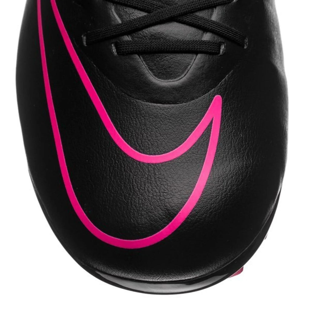 Nike JR Mercurial Vapor X FG Firm Ground Soccer Cleats Black Hyper Pink
