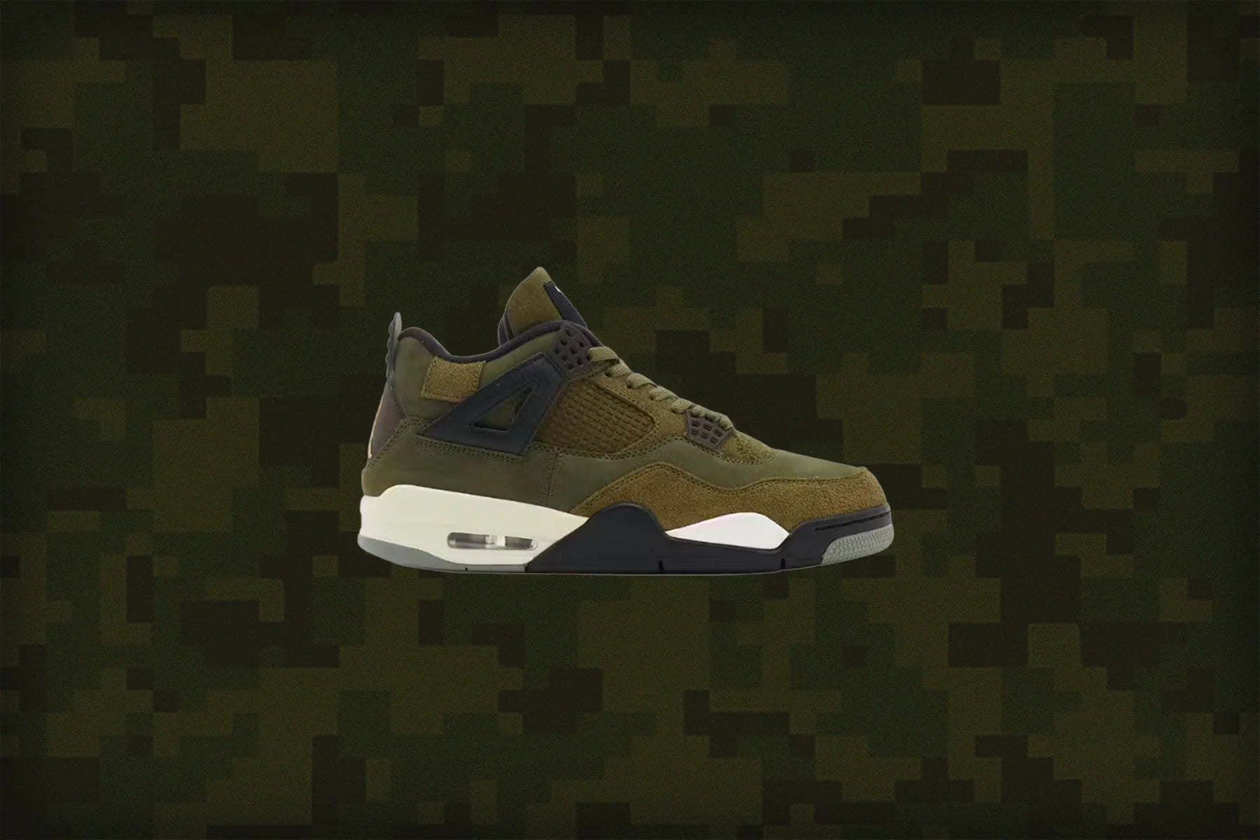 Air Jordan 4 Retro SE Craft GS Medium Olive Pale Vanilla Cargo Khaki
