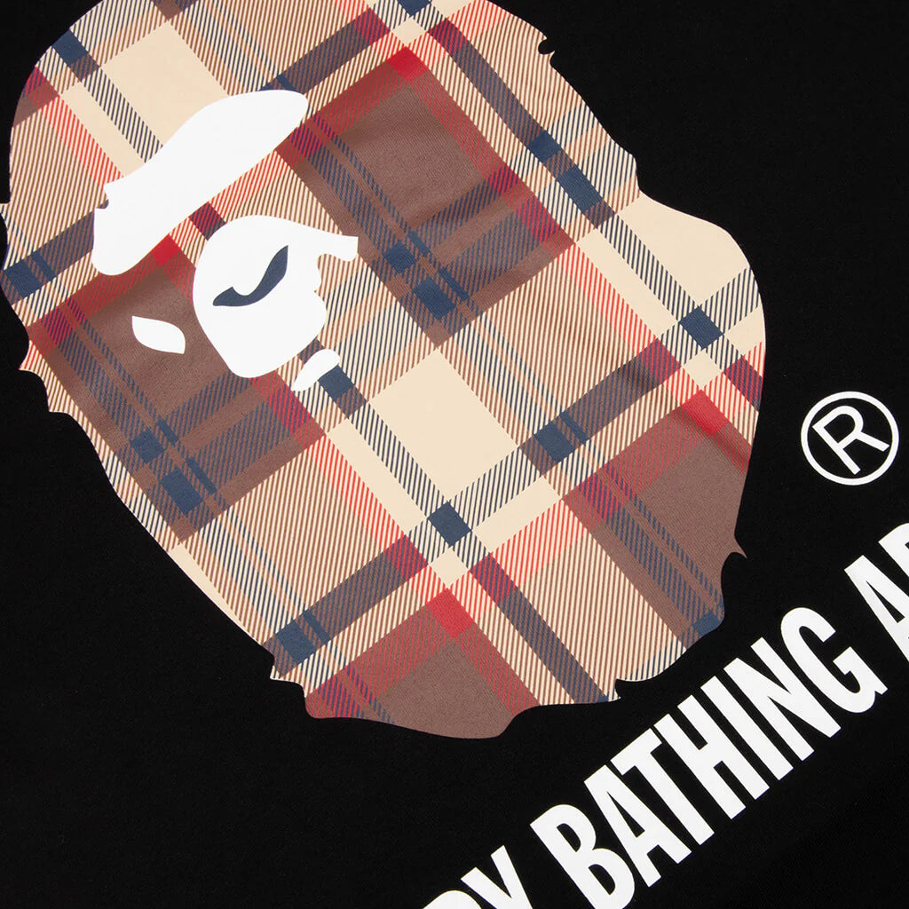 BAPE Check By Bathing Ape Tee Black Red
