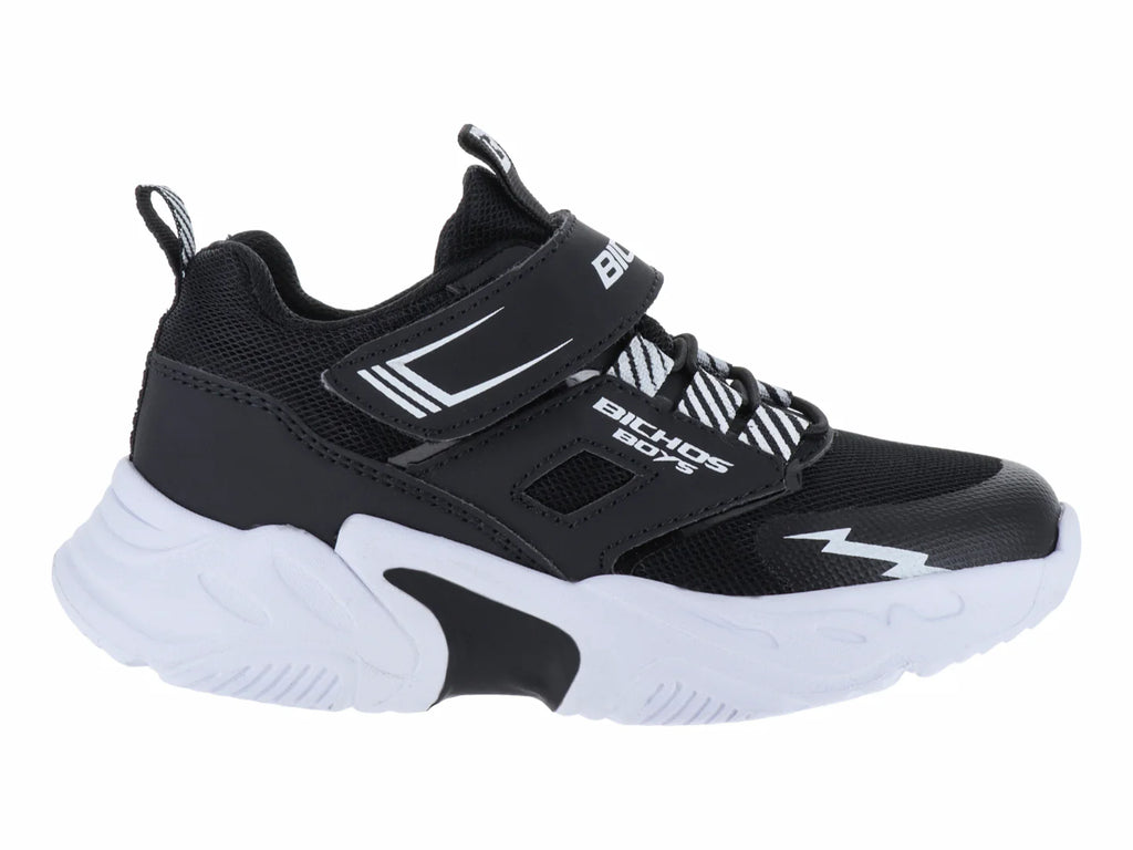 Tenis BICHOS Negro Blanco para Niño