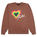 Heart Script Crewneck Sweater Monks Robe