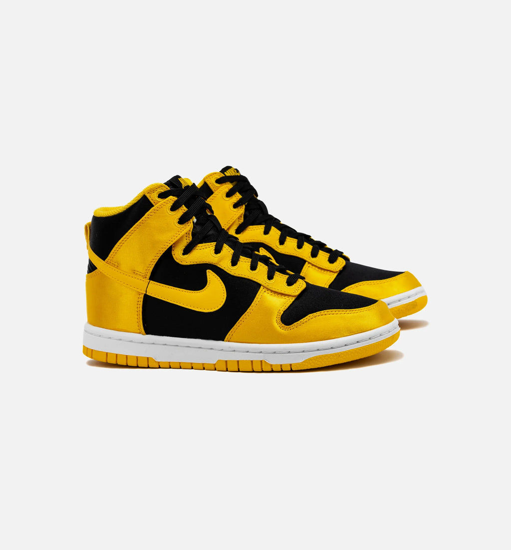 Dunk High Satin Goldenrod Womens Lifestyle Shoe Black Varsity Maize White