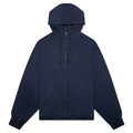 Zip Up Sweat Hoodie Vintage Blue