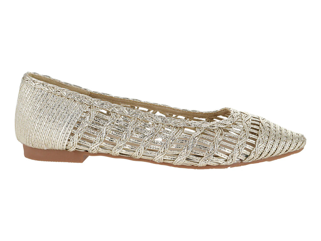 Zapatos Planos Roze Dorado para Mujer