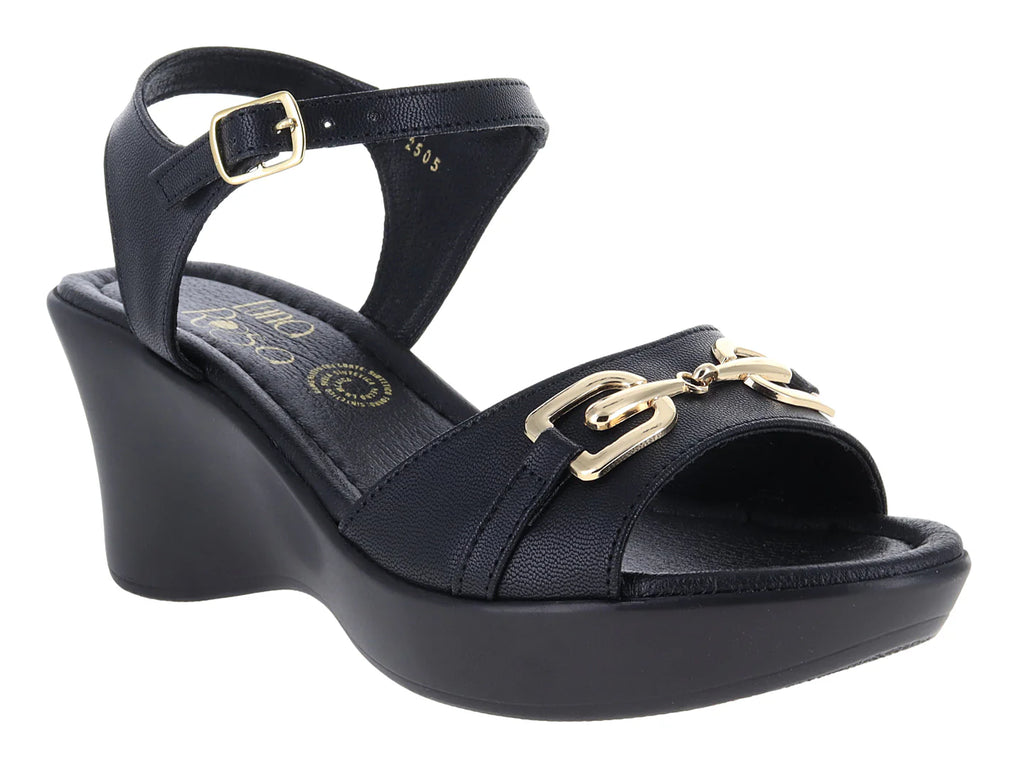 Sandalias Luna Rosa Negro para Mujer
