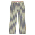 Striped Poplin Trousers Baltic