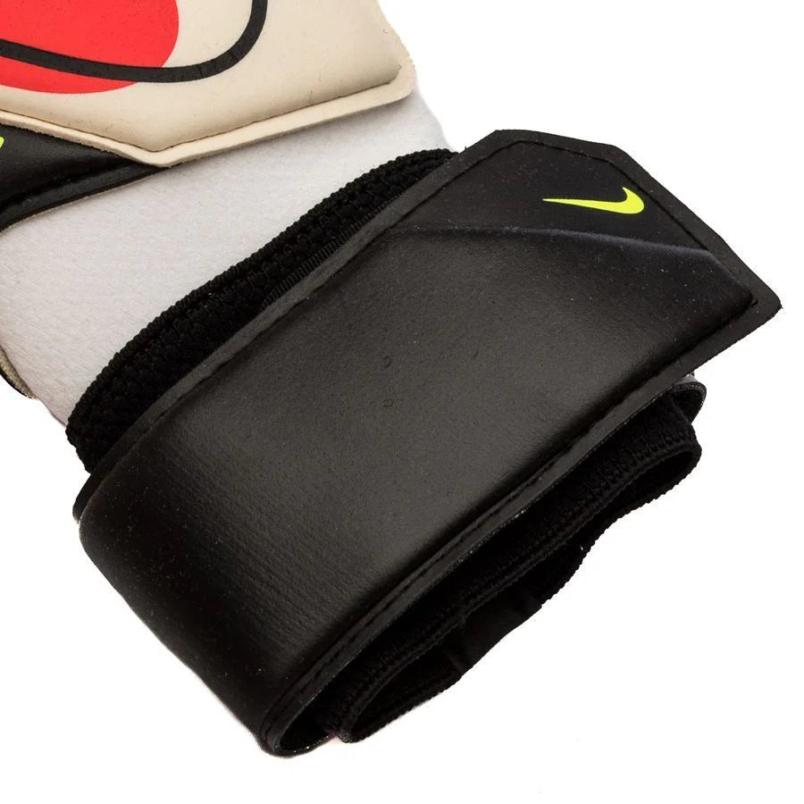 Nike Vapor Grip3 Goalkeeper Gloves White Black Bright Crimson