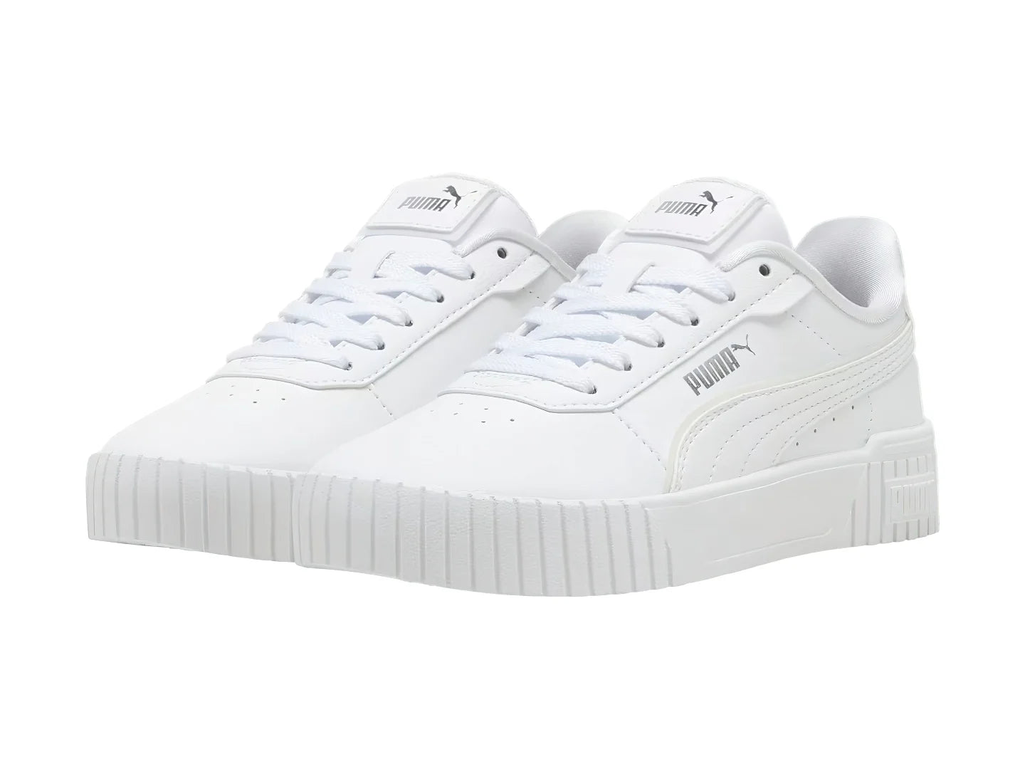 Tenis PUMA Carina 20 Holo Blanco y Plata para Niña