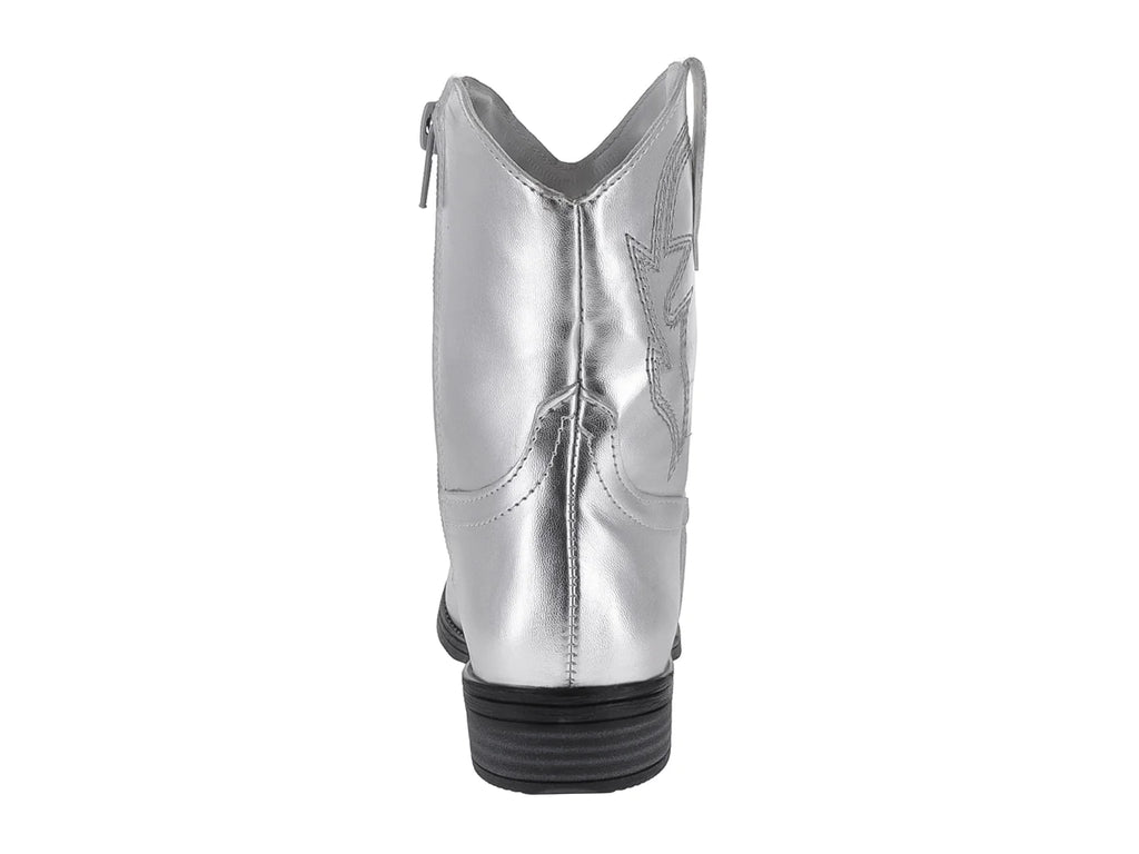 Botas Vaqueras Tropicana Plata para Niña