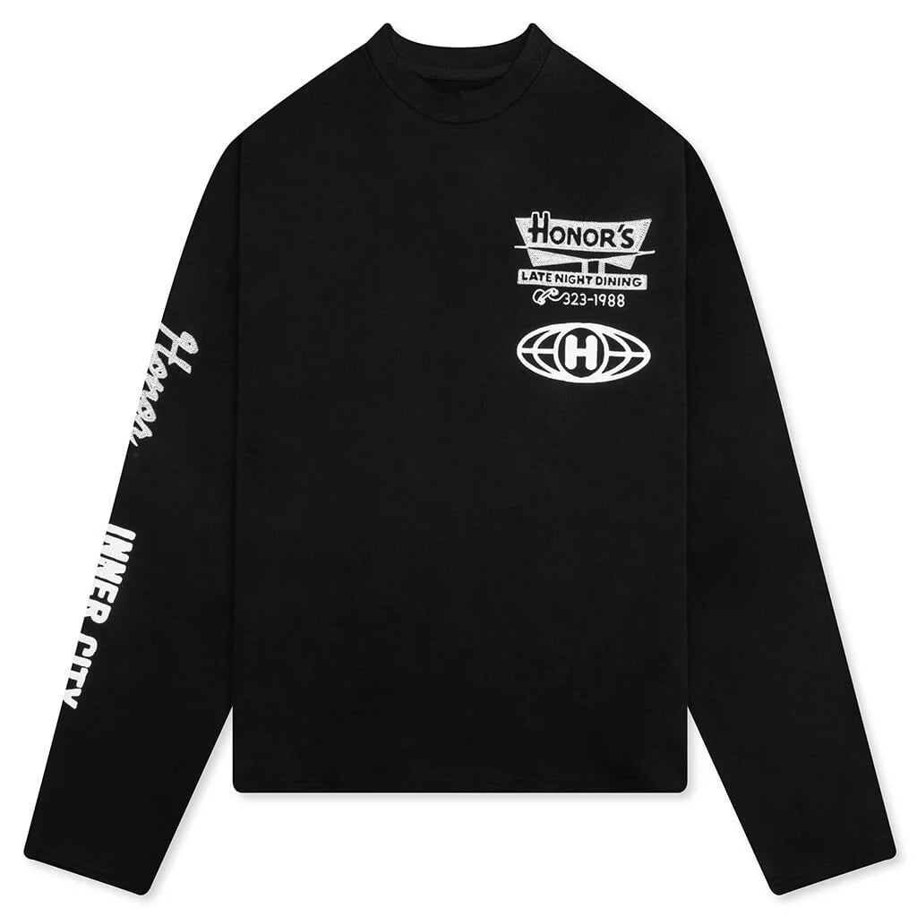 Mixed Logo Crewneck Black