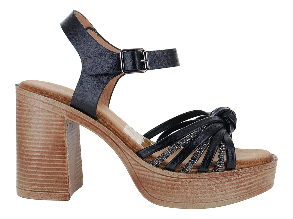Sandalias de Plataforma Roze Negro para Mujer