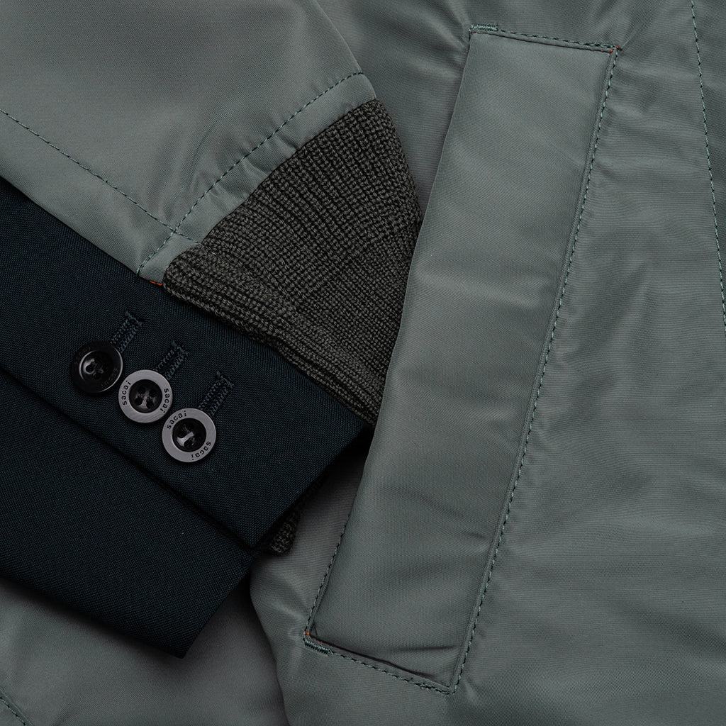 Suiting X Nylon Twill Jacket Navy Khaki