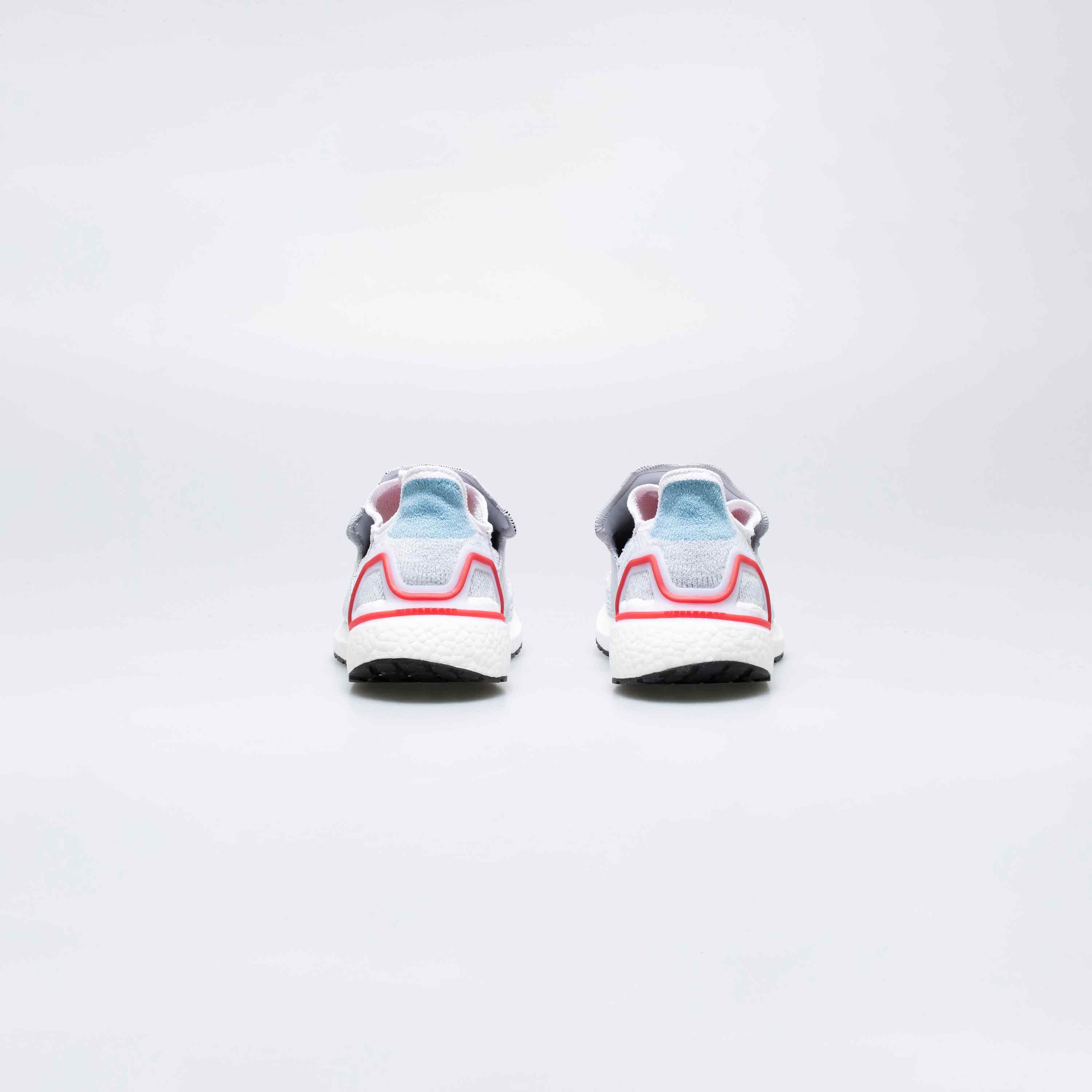adidas Consortium Ultraboost 19 X Doe Mens Running Shoe Silver White Red