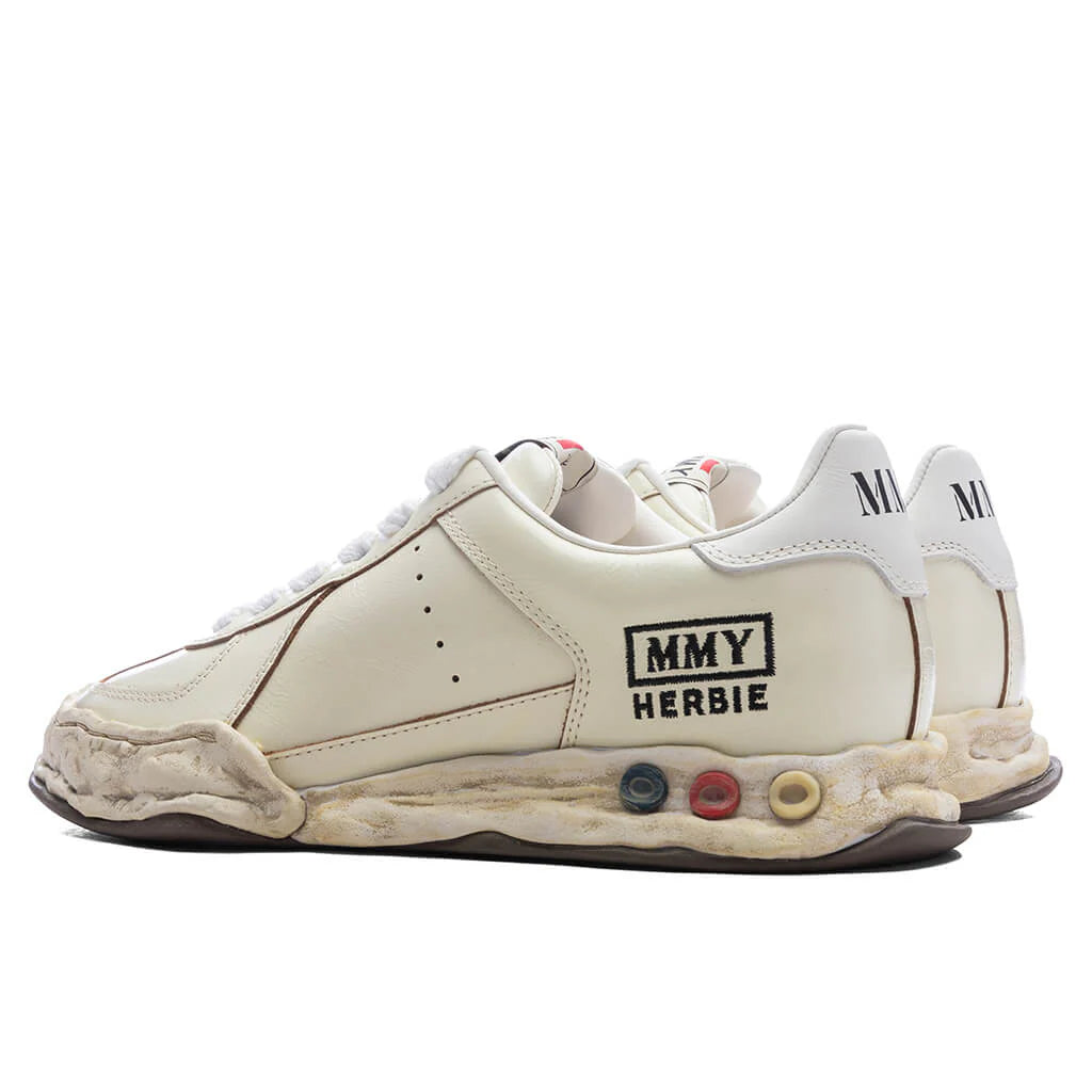 Herbie Low OG Sole Wrinkled Leather White