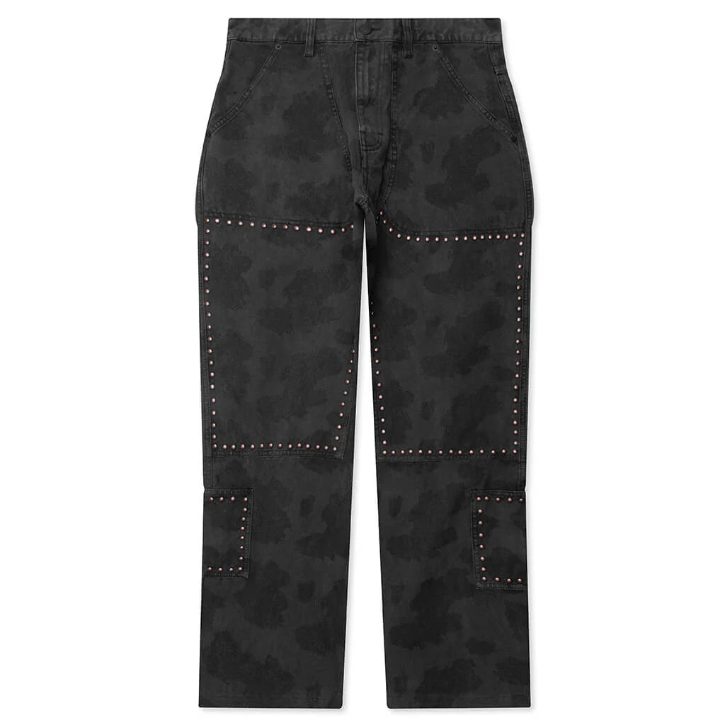 Cowhide Double Knee Work Pant Black