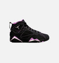 Air Jordan 7 Barely Grape Grade School Lifestyle Shoe Black Purple