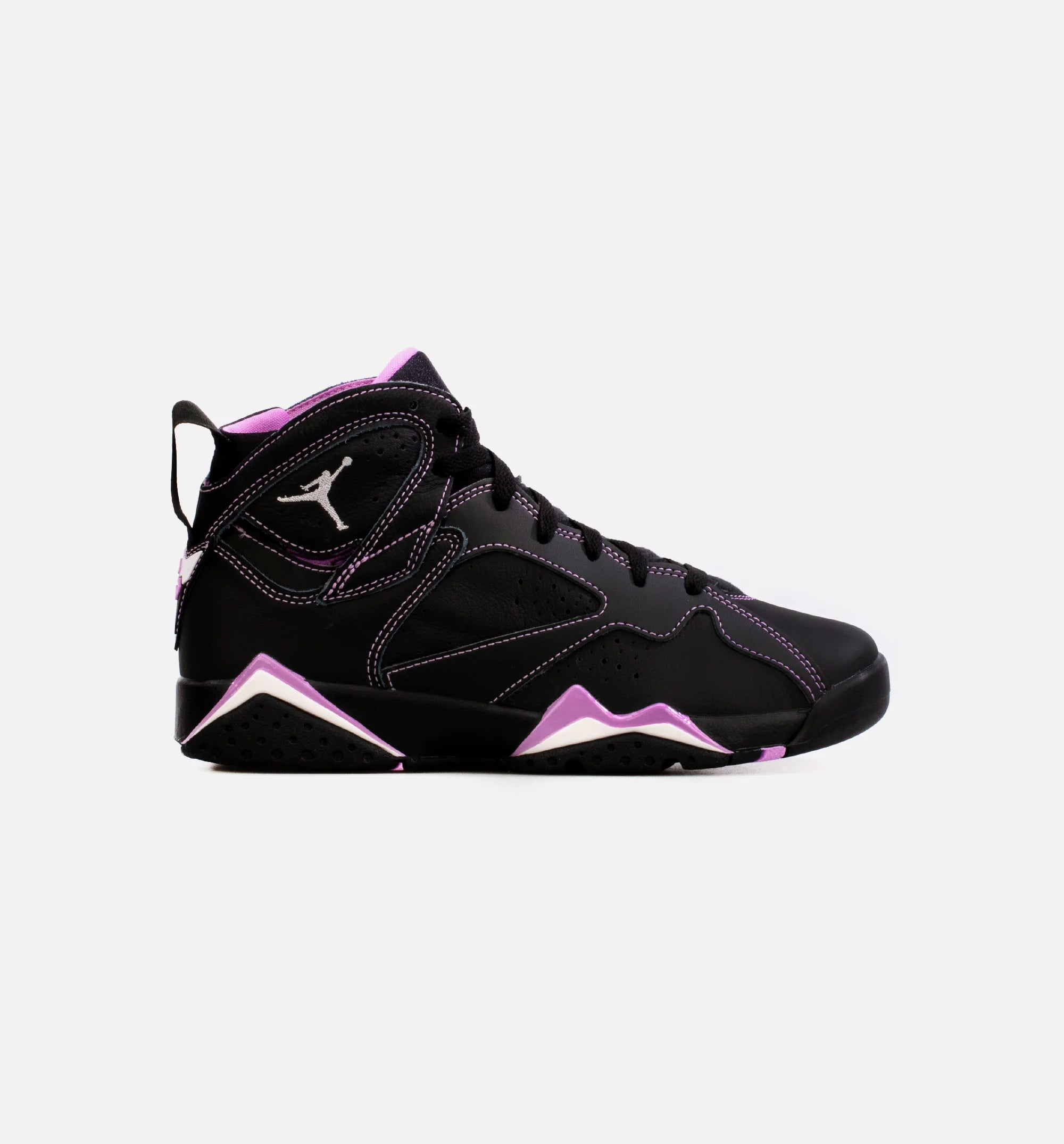 Air Jordan 7 Barely Grape Grade School Lifestyle Shoe Black Purple