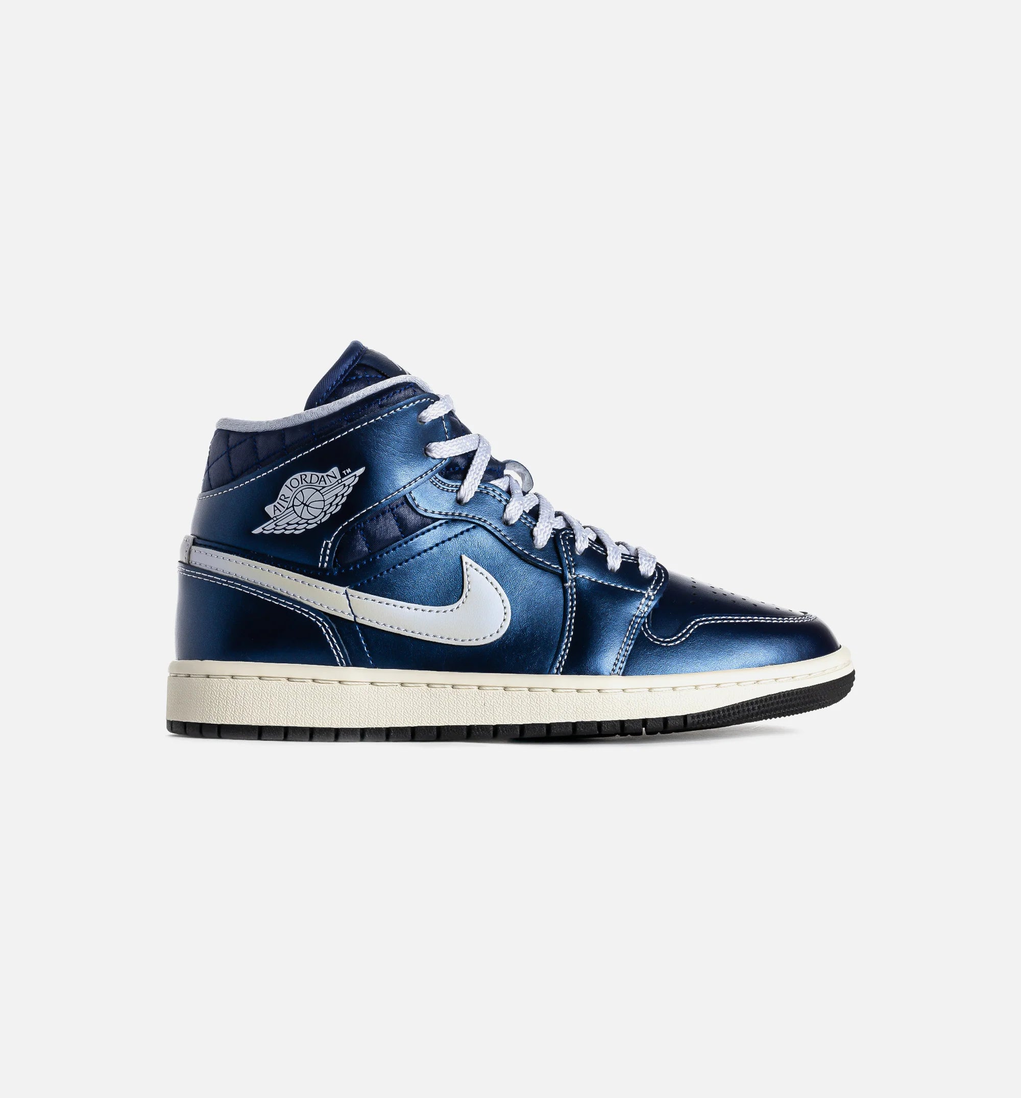 Air Jordan 1 Mid SE Womens Lifestyle Shoe Black Coconut Milk Hot Lava Ghost