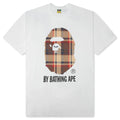 BAPE Check By Bathing Ape Tee White Red