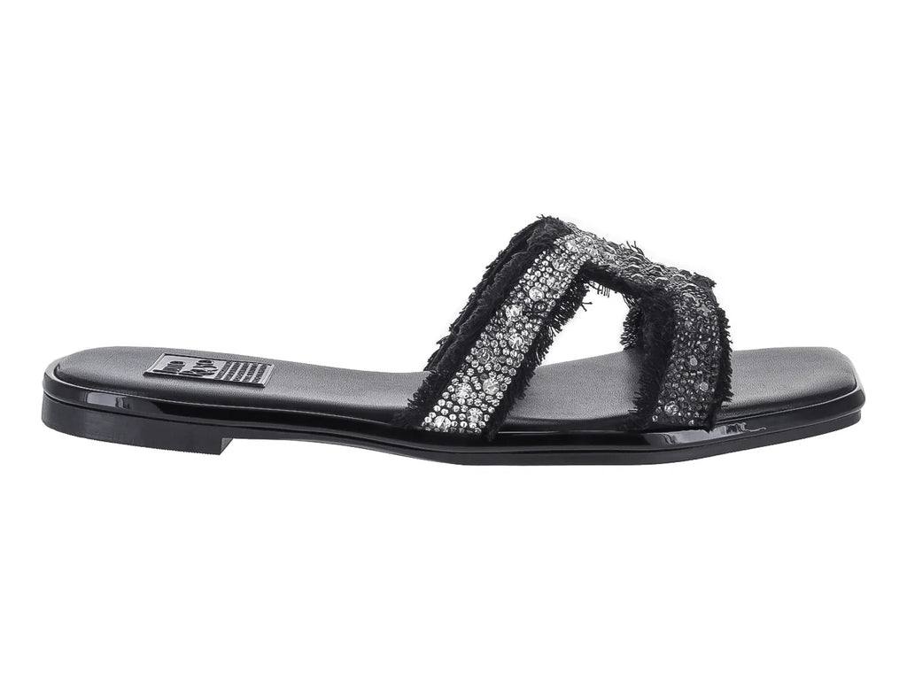 Sandalias Luna Rosa Negro Plata para Mujer