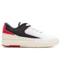 Womens Air Jordan 2 Retro Low White University Red Coconut Milk