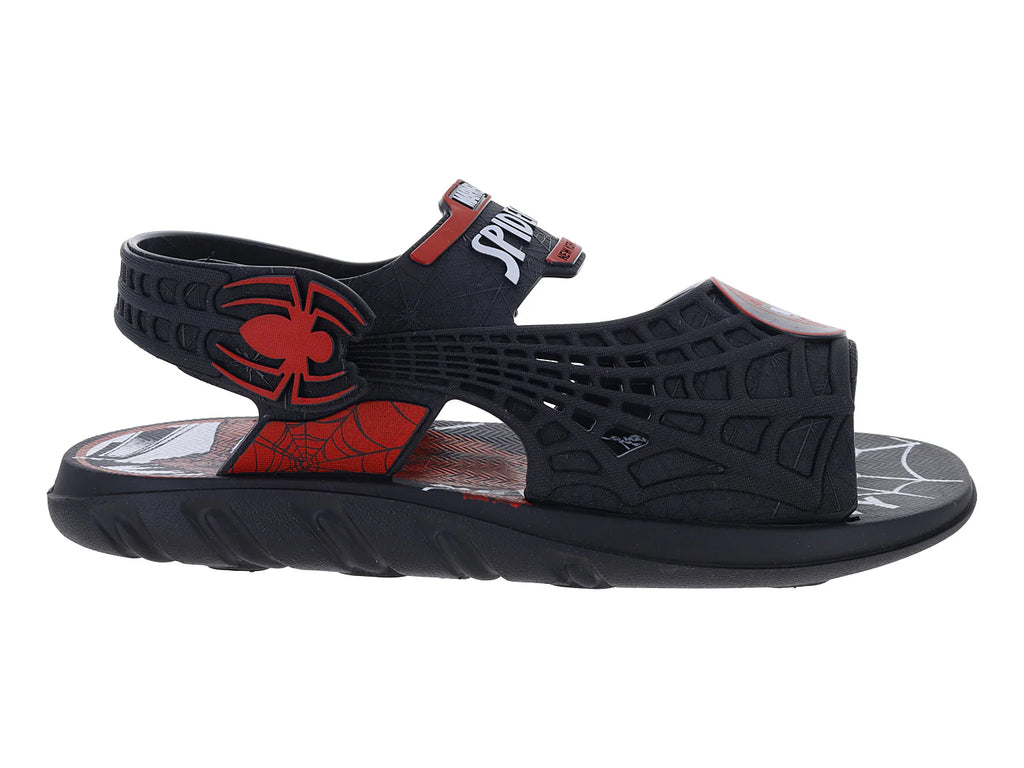 Sandalias Ipanema Disney Spider Man Negro Rojo para Niño