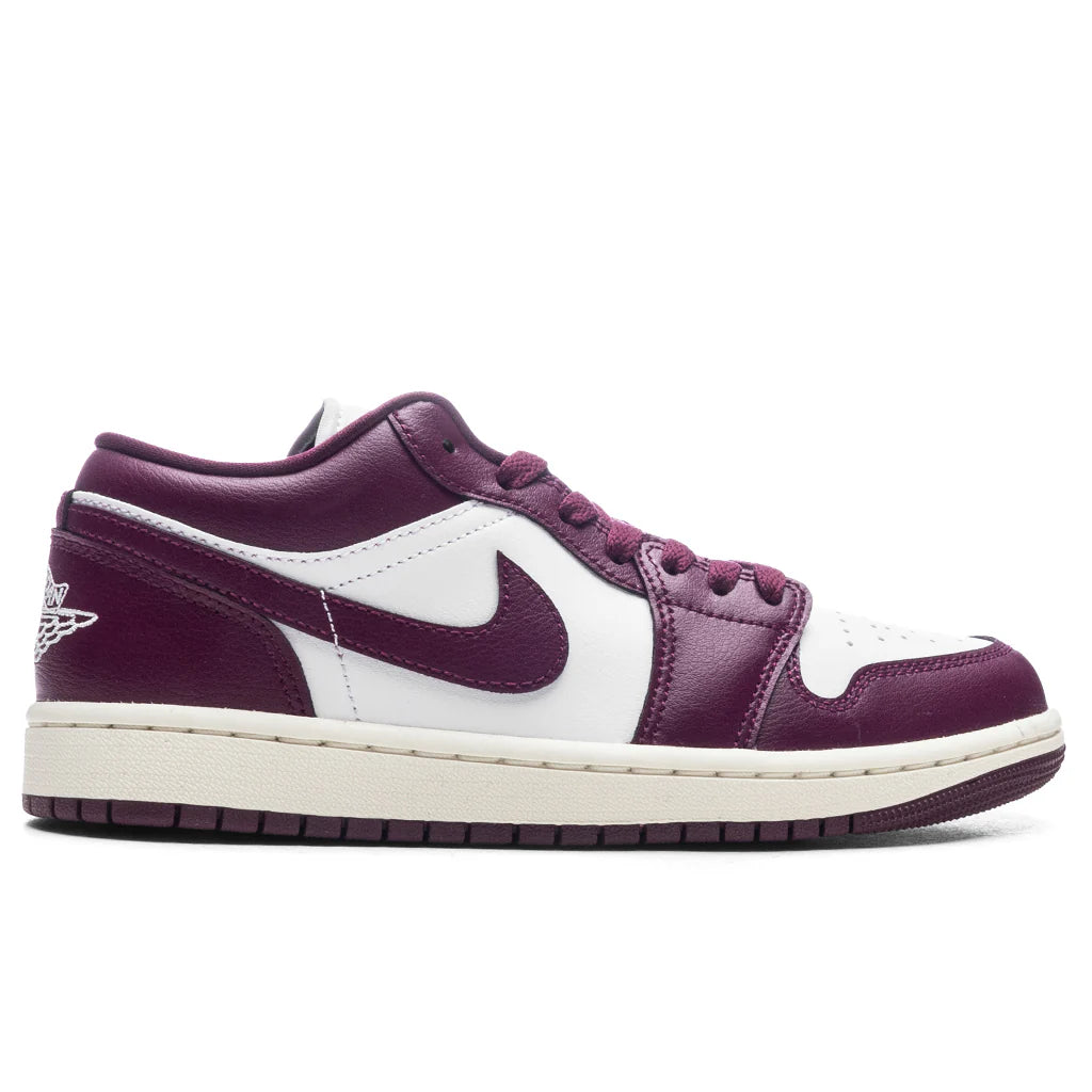 Womens Air Jordan 1 Low White Bordeaux Sail