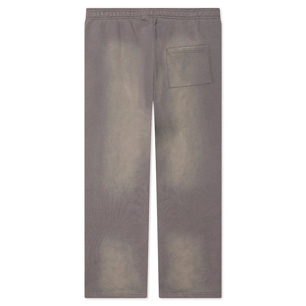 Tonal Beware Open Bottom Sweatpants Cement