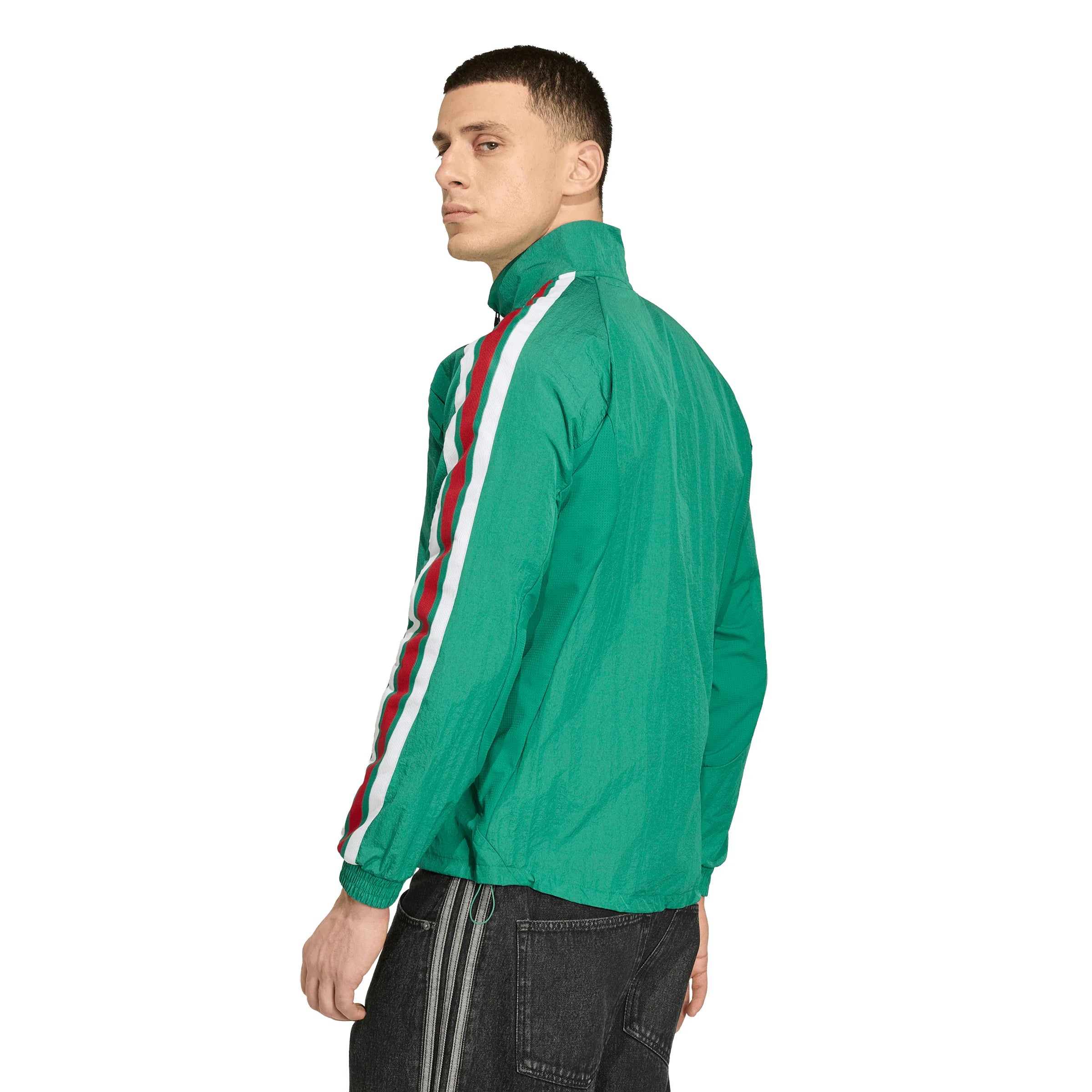 adidas Mexico Home Anthem Mens Soccer Jacket Green White