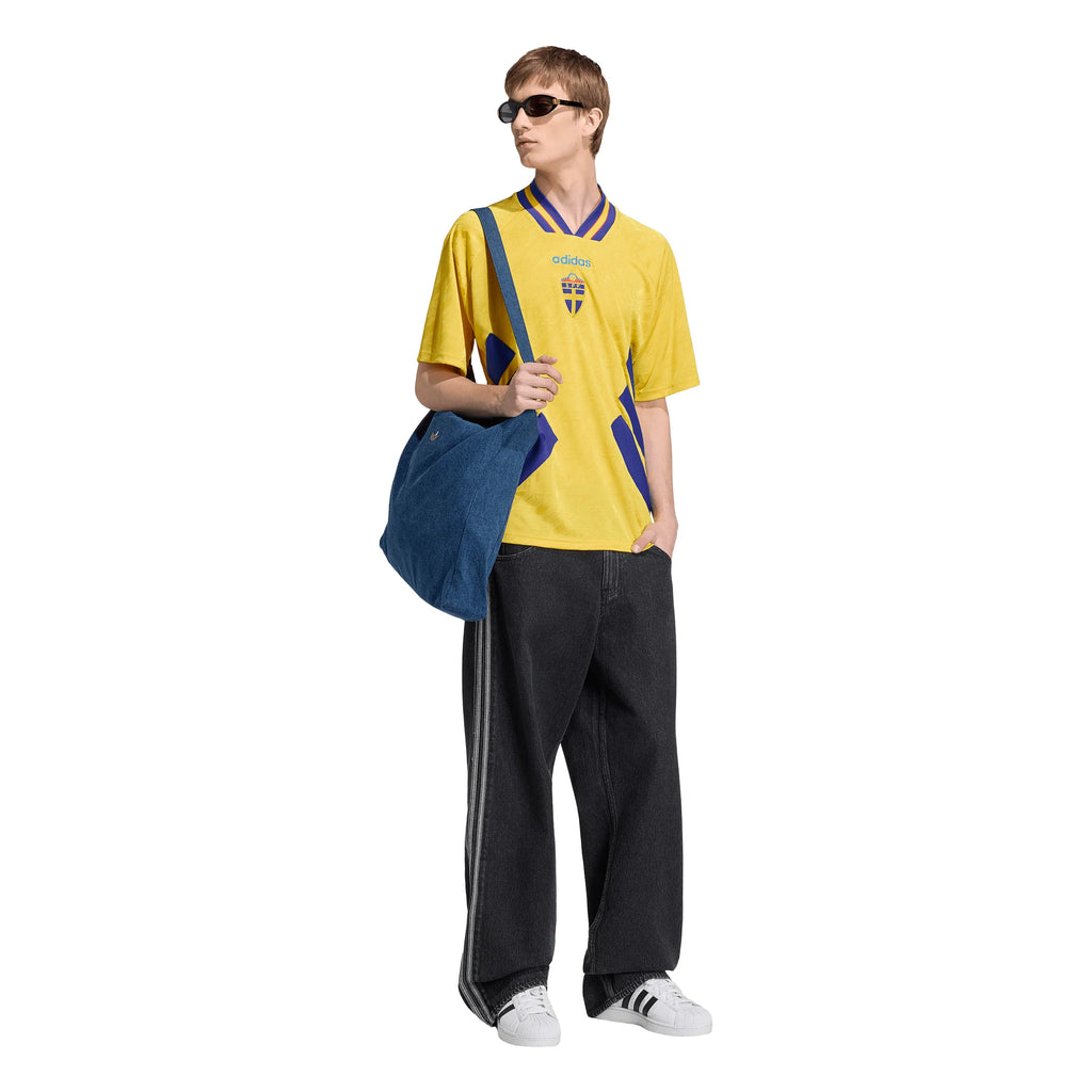 adidas Sweden Home 1994 Mens Soccer Jersey Yellow