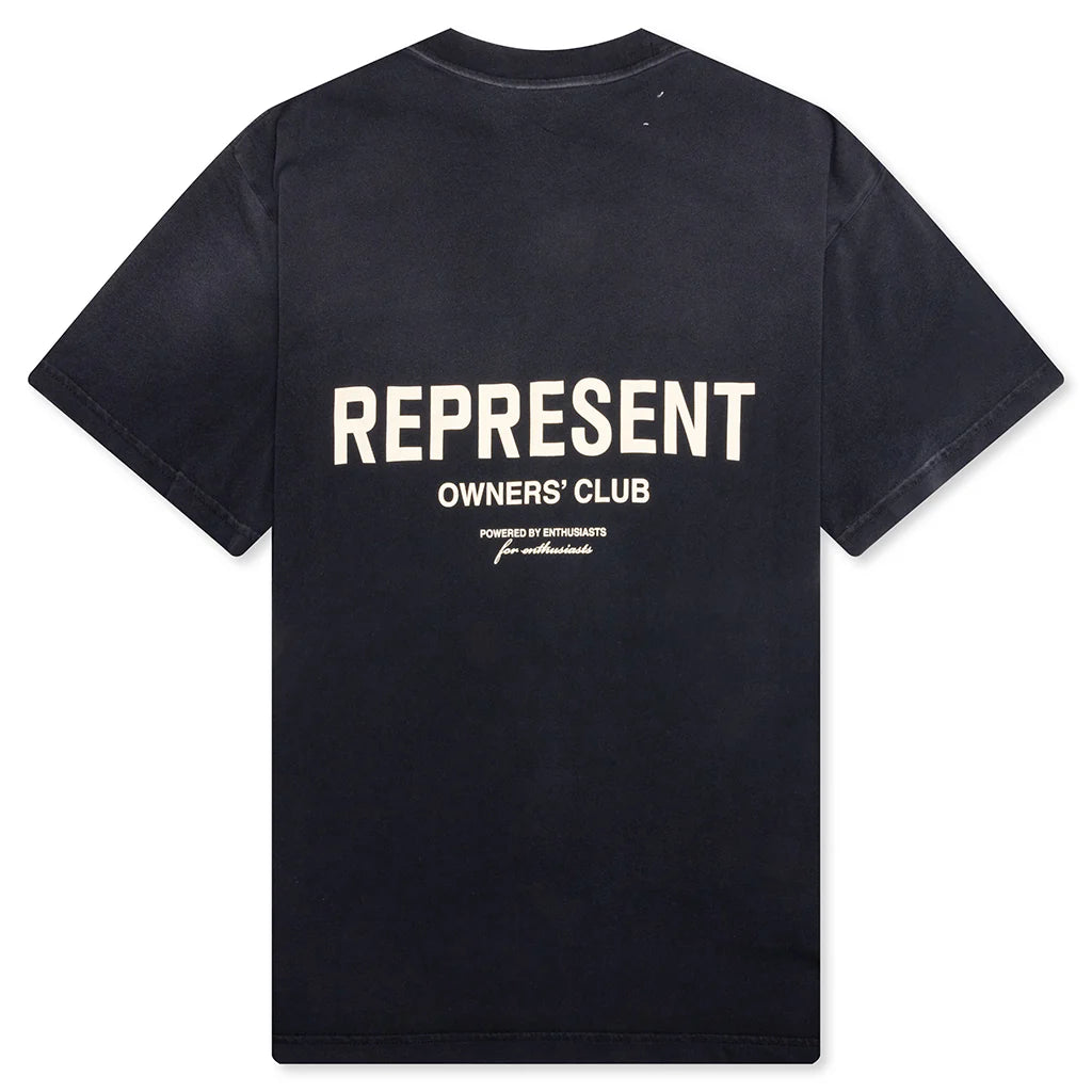 Owners Club T Shirt Aged Black