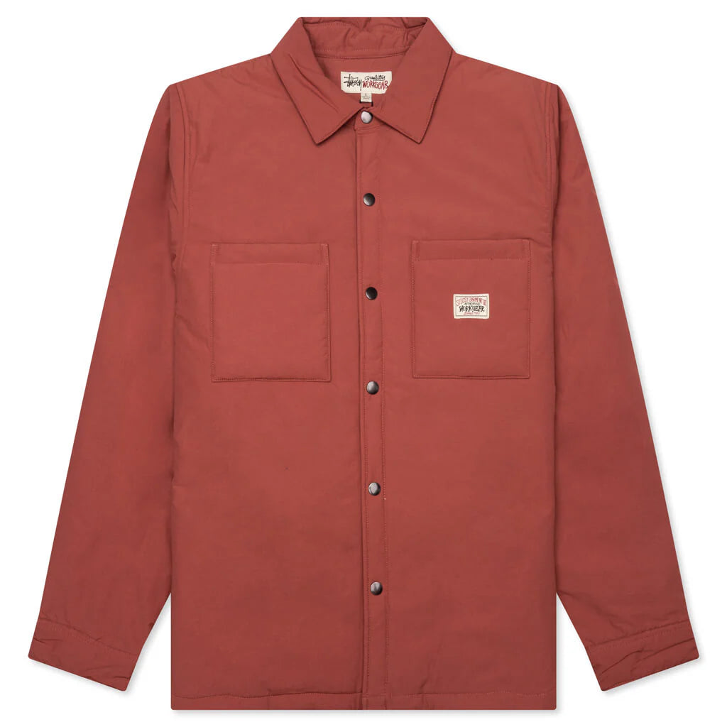 Padded Tech Over Shirt Brick