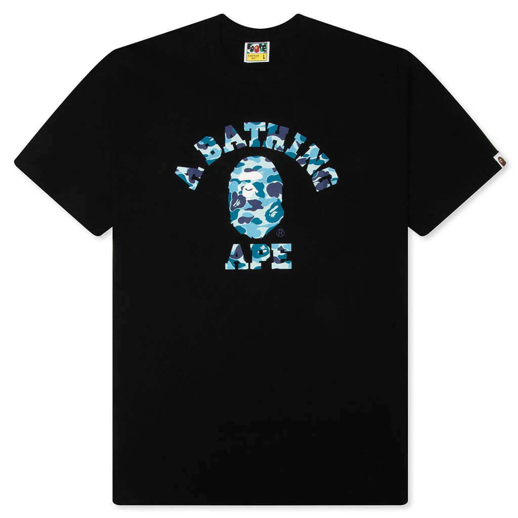 ABC Camo College Tee Black Blue