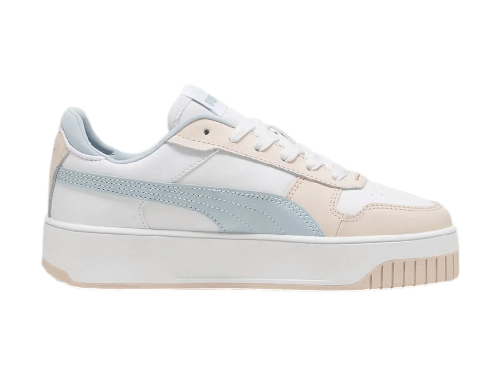 Tenis PUMA Carina Street Blanco y Rosa para Niña