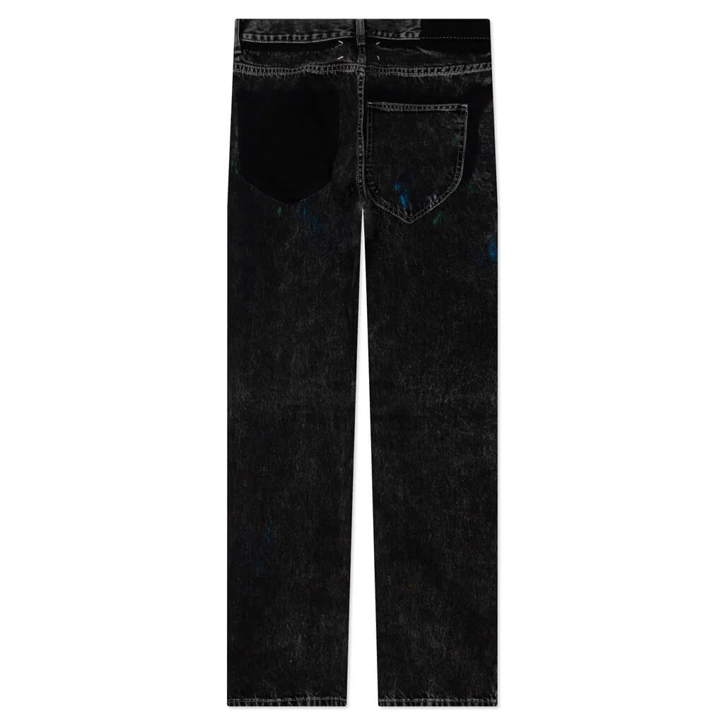 Pants 5 Pockets Washed Black