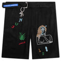 Slow Down Beaded Short Black