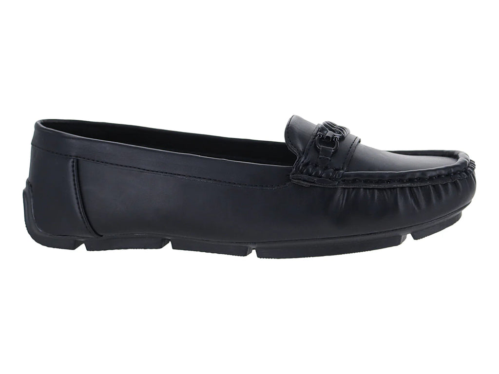 Mocasines Driver Roze Negro para Mujer