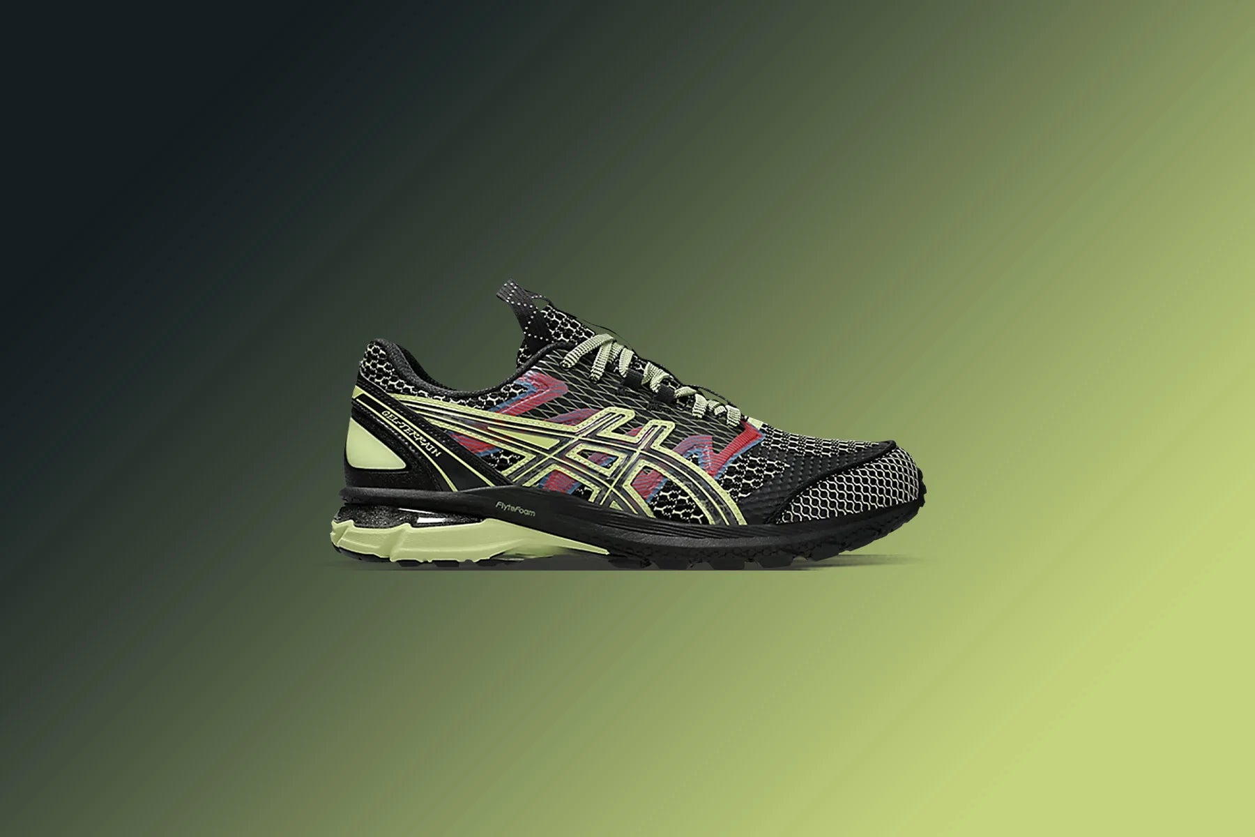 Asics x Kiko Kostadinov US4 S Gel Terrain Black Neon Lime