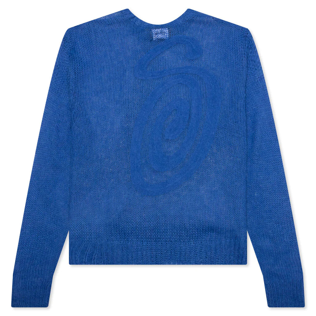 S Loose Knit Sweater Blue